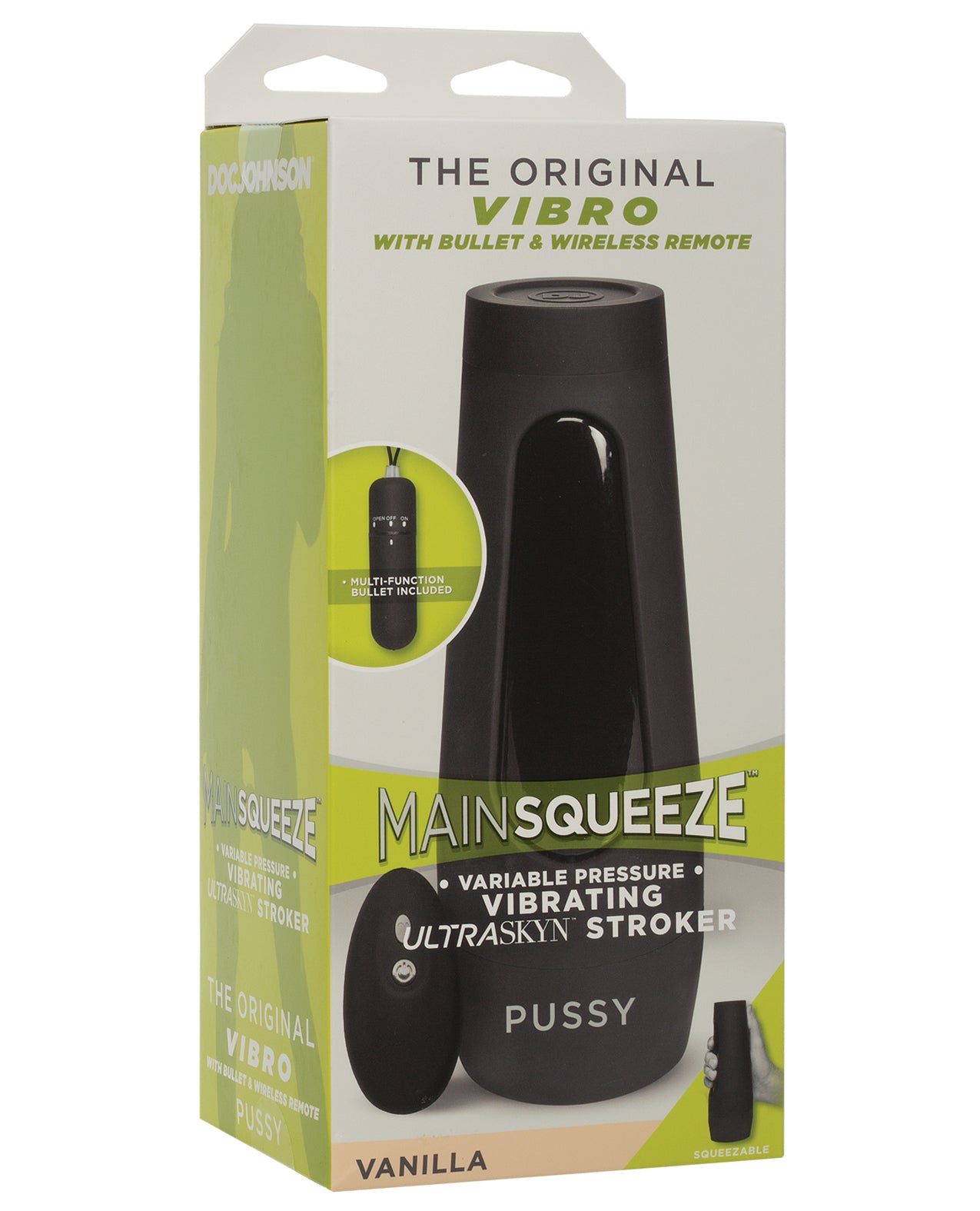 Doc Johnson Main Squeeze 9-Function Vibrating Bullet