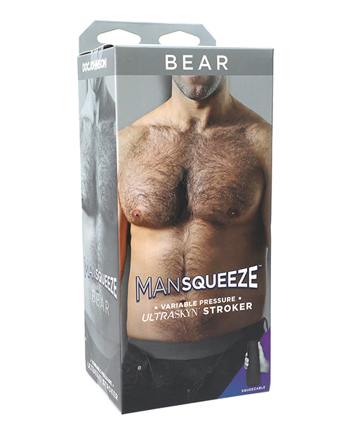 Doc Johnson 5110-03-BX Man Squeeze Bear Shape Stroker, TPE, Ivory