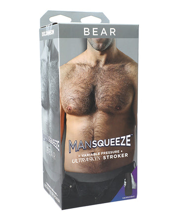 Doc Johnson 5110-03-BX Man Squeeze Bear Shape Stroker, TPE, Ivory