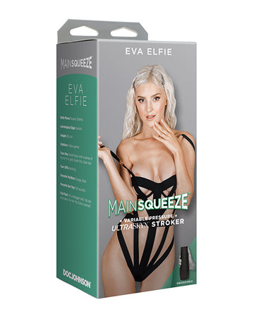 Doc Johnson 5200-42-BX Main Squeeze Stroker, Eva Elfie, TPE, Ivory