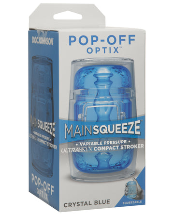 Doc Johnson Main Squeeze Pop Off Optix - Transparent TPE Insert