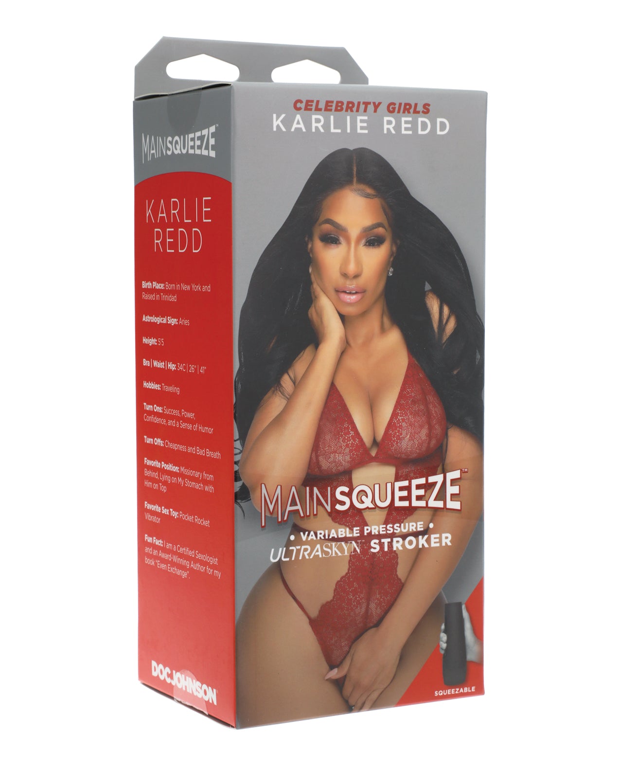 Doc Johnson 5240-01-BX Main Squeeze Karlie Redd ULTRASKYN Stroker, Ivory TPE