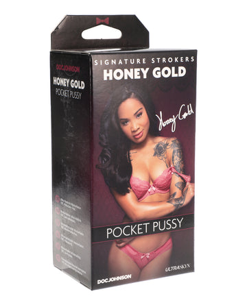 Doc Johnson 5510-22-BX ULTRASKYN Pocket Pussy - Honey Gold