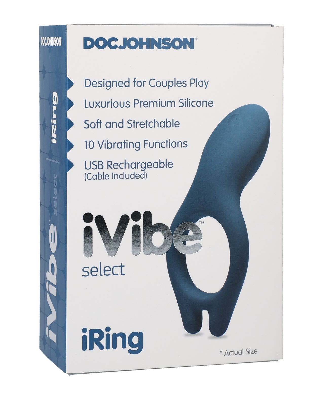 Doc Johnson 6029-01-BX iVibe Select iRing, Vibrating Silicone, 10 Settings