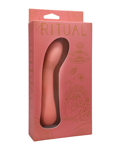 Doc Johnson 7000-03-BX RITUAL Zen Rechargeable G-Spot Vibe, Silicone, Coral