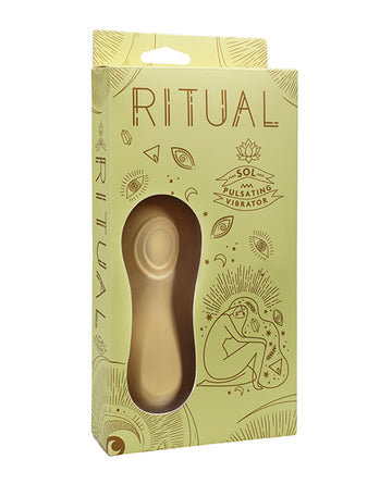 Doc Johnson 7000-09-BX RITUAL Sol Silicone Pulsating Vibe, Yellow