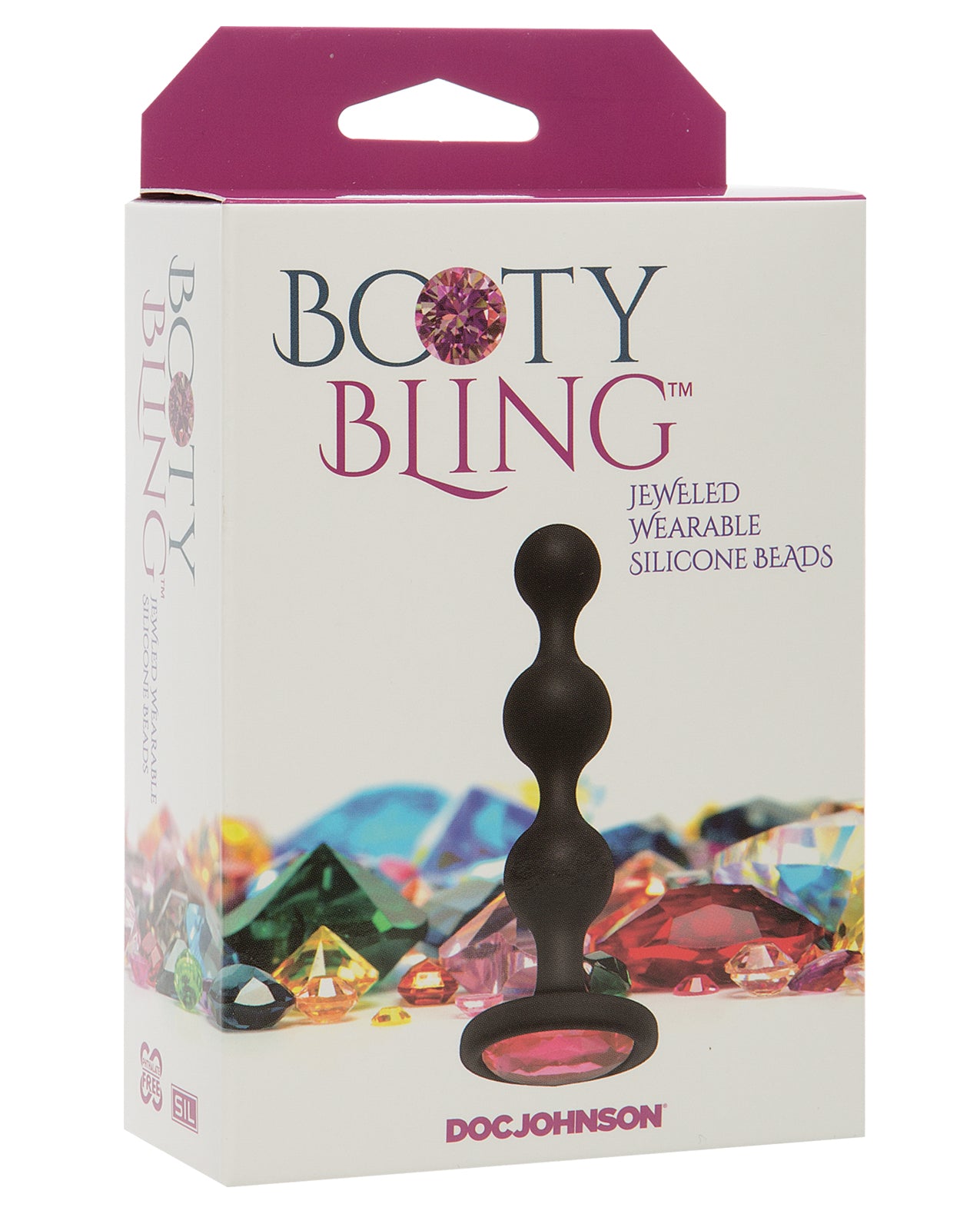Doc Johnson 7017-08-BX Booty Bling, Pink, Vibrating