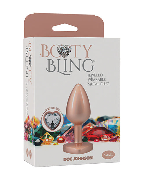 Doc Johnson 7017-18-BX Booty Bling Jeweled Metal Plug, Small Gold