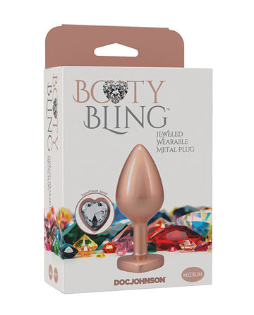 Doc Johnson 7017-19-BX Booty Bling Metal Plug, Gold