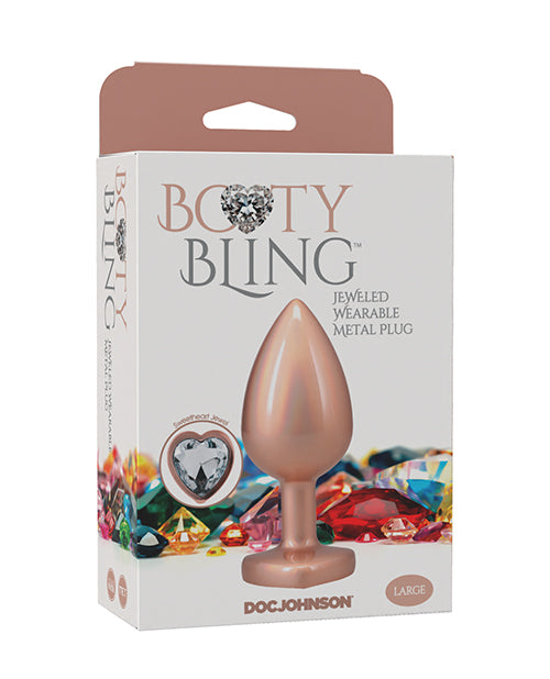 Doc Johnson 7017-20-BX Booty Bling Metal Plug, Large Gold