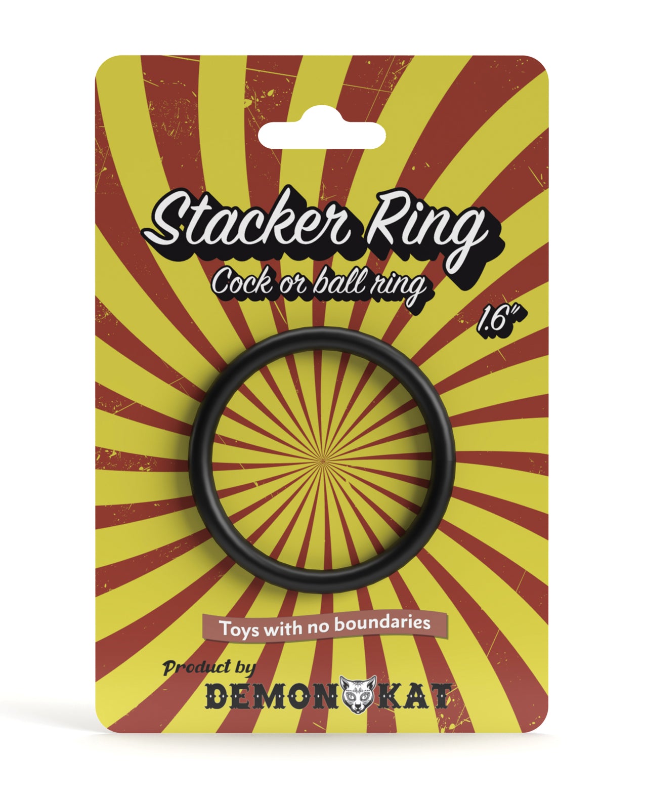 Demon Kat DK2014 Stacker Ring, Black, 1.6-Inch (40mm)