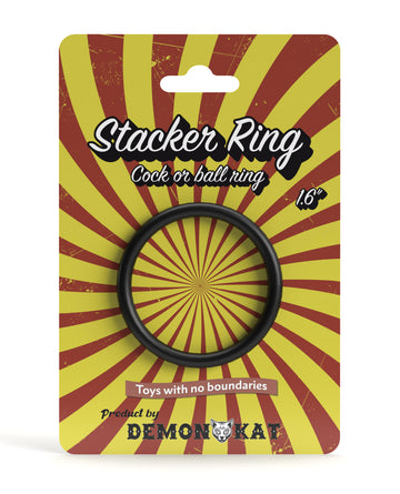 Demon Kat DK2014 Stacker Ring, Black, 1.6-Inch (40mm)