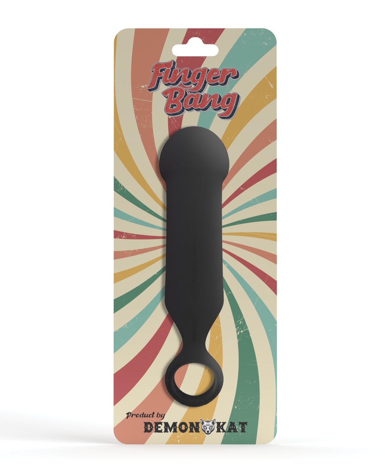 Demon Kat DK4000 Finger Bang, Black Silicone, One Size
