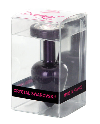 Diogol Anni Round Crystal Costume Accessory, 35 mm, Purple