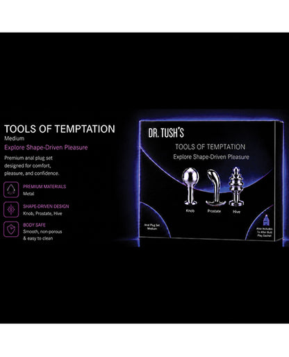 Dr. Tush’s Tools of Temptation Medium Metal Accessory Set