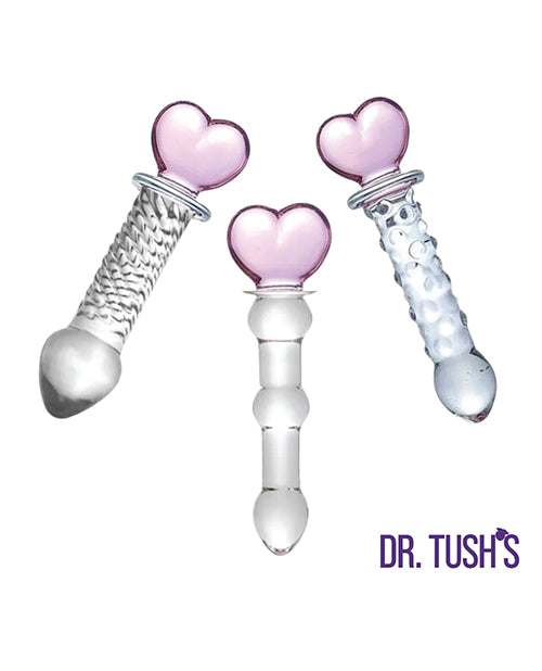 Dr. Tush’s Hearts of Pleasure Glass Accessory Set