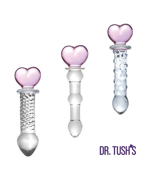 Dr. Tush’s Hearts of Pleasure Glass Accessory Set