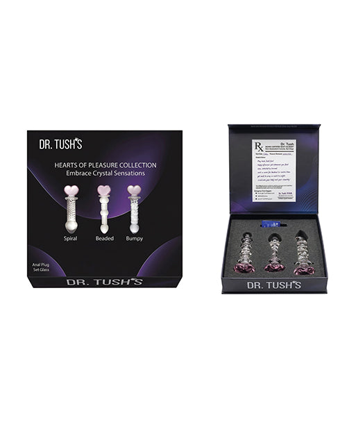 Dr. Tush’s Hearts of Pleasure Glass Accessory Set
