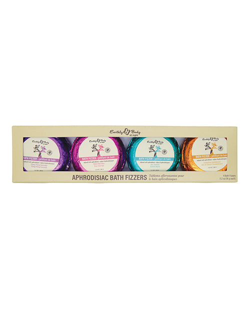 Earthly Body HSBNBF400 Bath Fizzer Set, 4 Piece, Romantic Scents