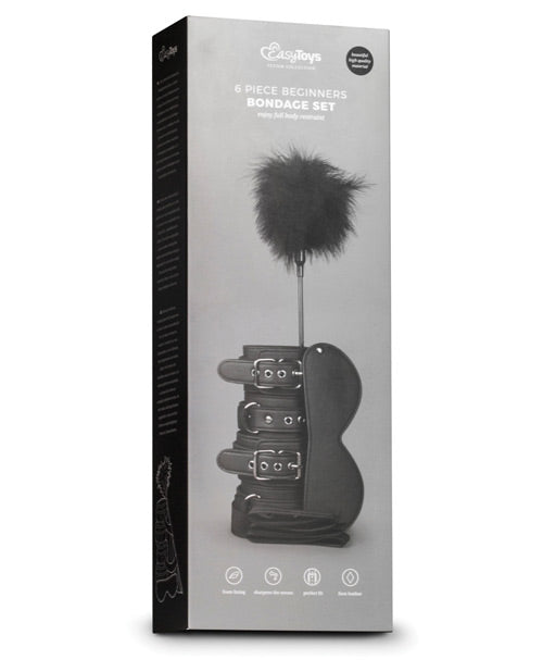 EDC Internet BV ET377BLK Beginners 6 Piece Bondage Set, Black