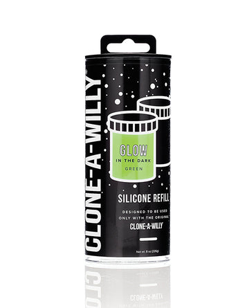 Clone-A-Willy 1503 Silicone Glow Refill, 7oz Platinum Cure, Green