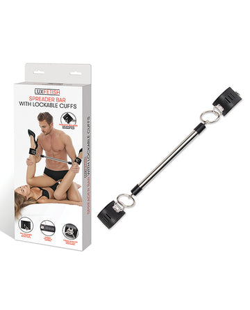 Lux Fetish Spreader Bar with Lockable Cuffs, 18-inch – Electric Novelties