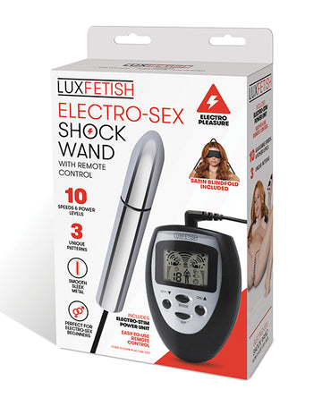 Electric LF5319 Lux Fetish Electro Sex Shock Wand, 10 Speeds, Remote