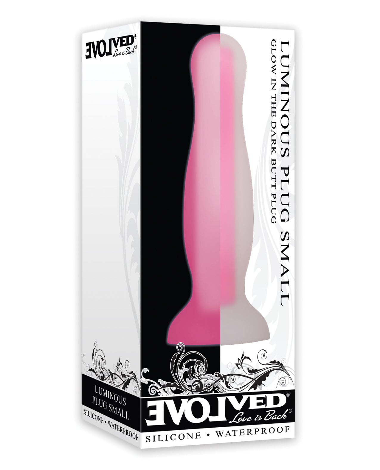 Evolved EN-BP-5156-2 Luminous Plug Small, Pink Silicone