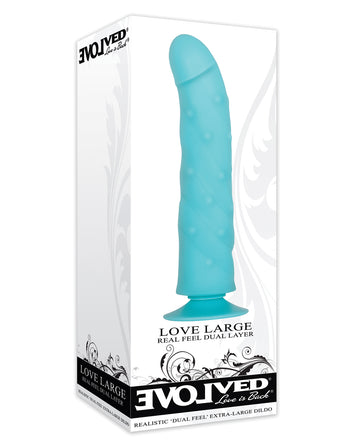 Evolved EN-DD-1509-2 Extra-Large Realistic Dildo, Blue, TPR