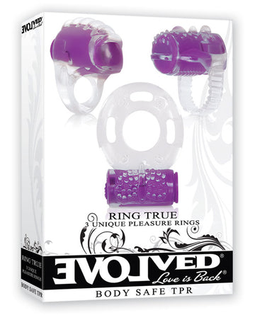 Evolved EN-KT-0182-2 Ring True Pleasure Rings Kit, 3 Pack Vibrating