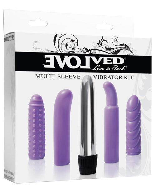 Evolved EN-KT-8912-2 Multi Sleeve Vibrator Kit, Purple