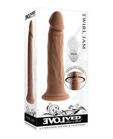 Evolved EN-RD-2727-2 Twirl Jam Rotating Vibrating Brown