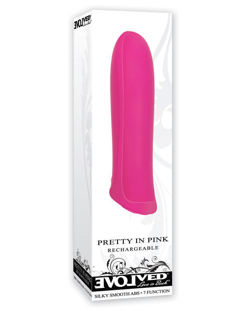 Evolved EN-RS-0014-2 Pretty In Pink Rechargeable Bullet, Pink Silicone