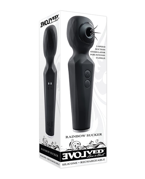 Evolved EN-RS-1201-2 Rainbow Sucker Wand, Dual Function, Black