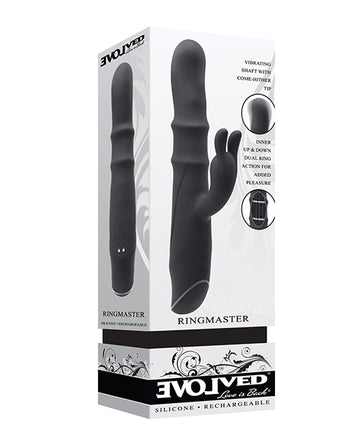 Evolved EN-RS-3014-2 Ringmaster Vibrator, Black, 10-Speed