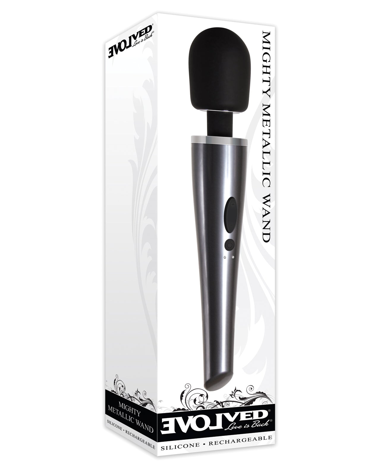 Evolved EN-RS-3176-2 Mighty Metallic Wand, Vibrating, Rechargeable