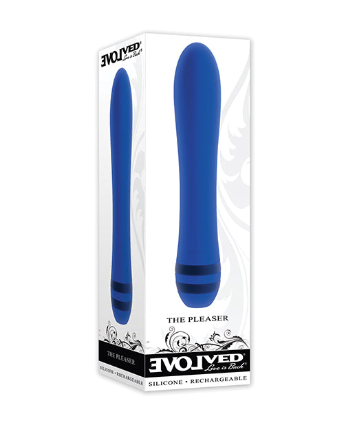 Evolved The Pleaser Vibrator, Blue – 10 Speeds, USB Rechargeable