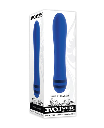 Evolved The Pleaser Vibrator, Blue – 10 Speeds, USB Rechargeable