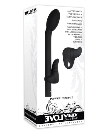Evolved EN-RS-4166-2 Power Couple Kit, Vibrating, Black