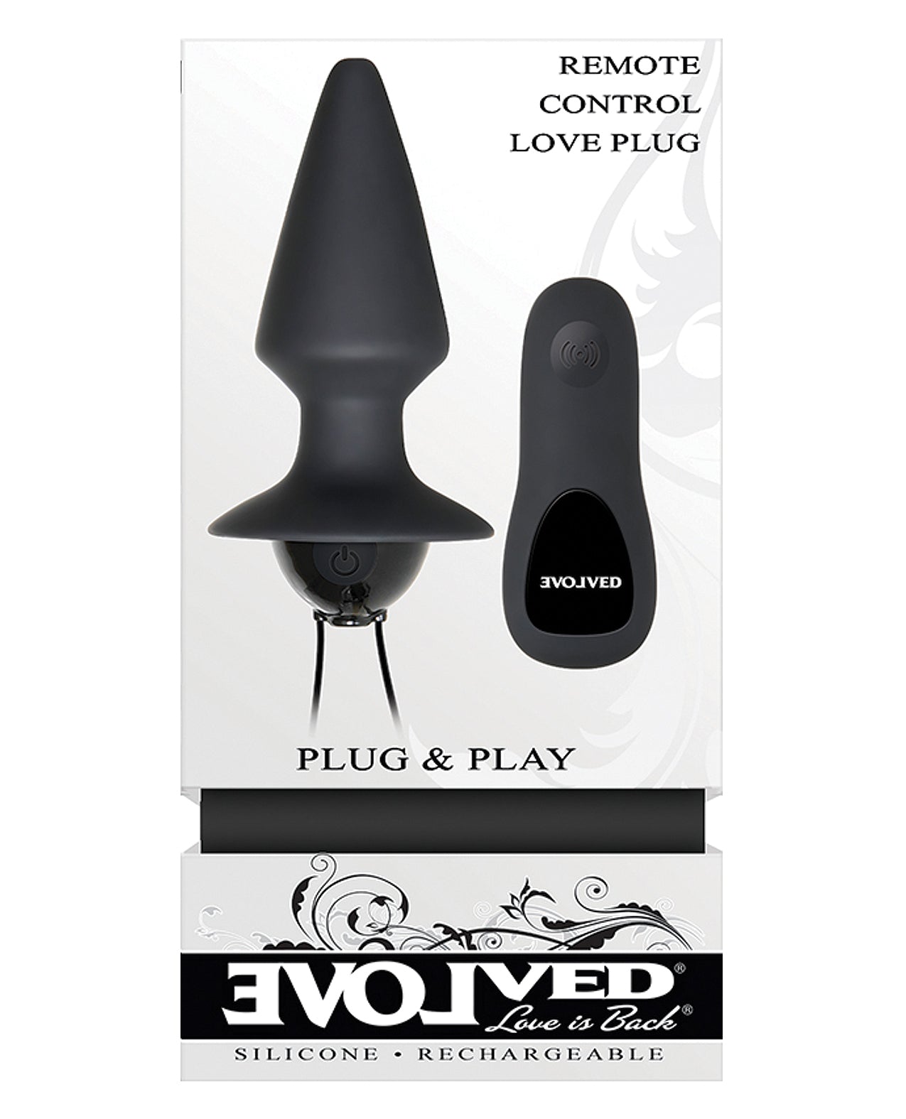 Evolved EN-RS-4371-2 Anal Plug, Black, 7 Speeds