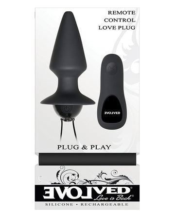 Evolved EN-RS-4371-2 Anal Plug, Black, 7 Speeds