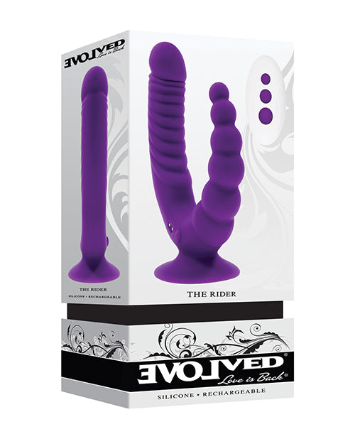 Evolved EN-RS-4516-2 The Rider Vibrating Toy, Purple ABS/Silicone