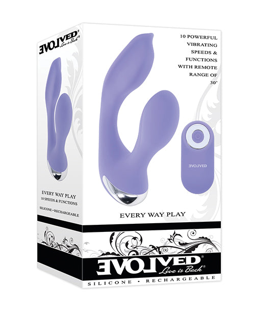 Evolved Novelties Every Way Play Rabbit Vibrator, Lilac