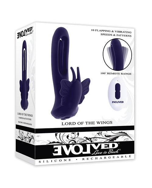 Evolved Novelties Lord of the Wings Flapping & Vibrating Stimulator, Purple