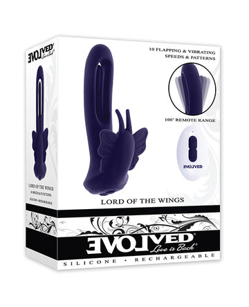 Evolved Novelties Lord of the Wings Flapping & Vibrating Stimulator, Purple