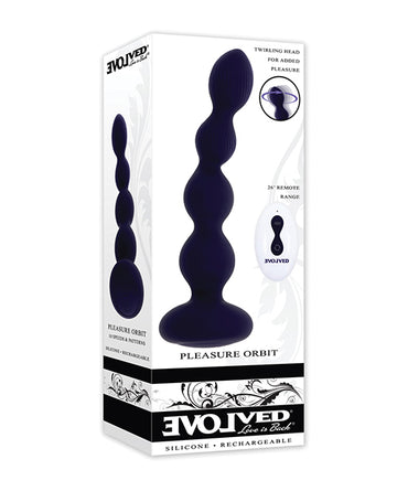 Evolved Novelties Purple Pleasure Orbit Remote Controlled Anal Vibe