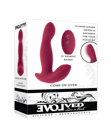 Evolved novelties inc. Come On Over Stimulator, Burgundy