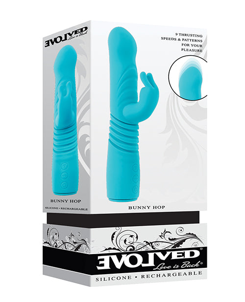 Evolved EN-RS-6008-2 Bunny Hop Rabbit Vibrator, Teal