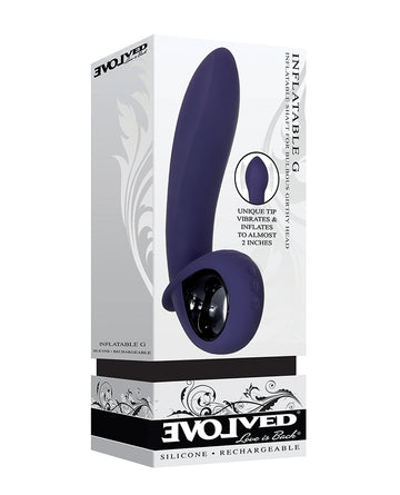 Evolved EN-RS-6269-2 Inflatable G Rechargeable Vibrator, Purple