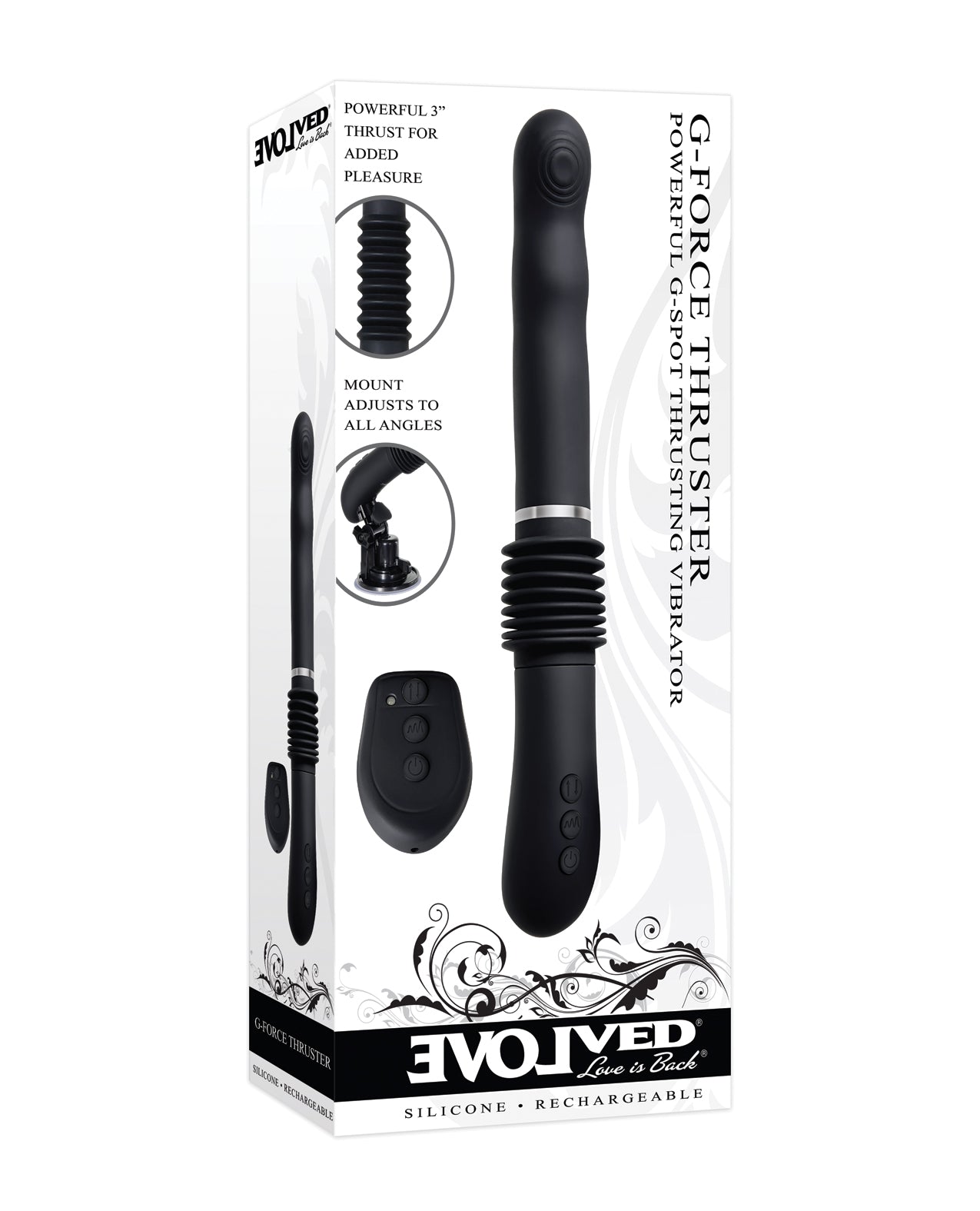 Evolved EN-RS-6665-2 G Force Thruster, Thrusting, Vibrating, Black